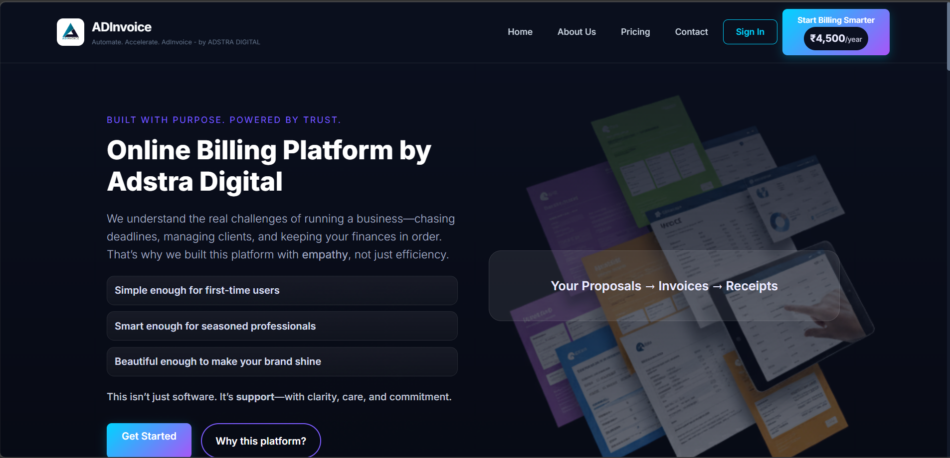 AdInvoice preview